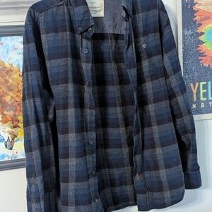 Men's Weatherproof Vintage Plaid Flannel Button-Down Shirt, Large